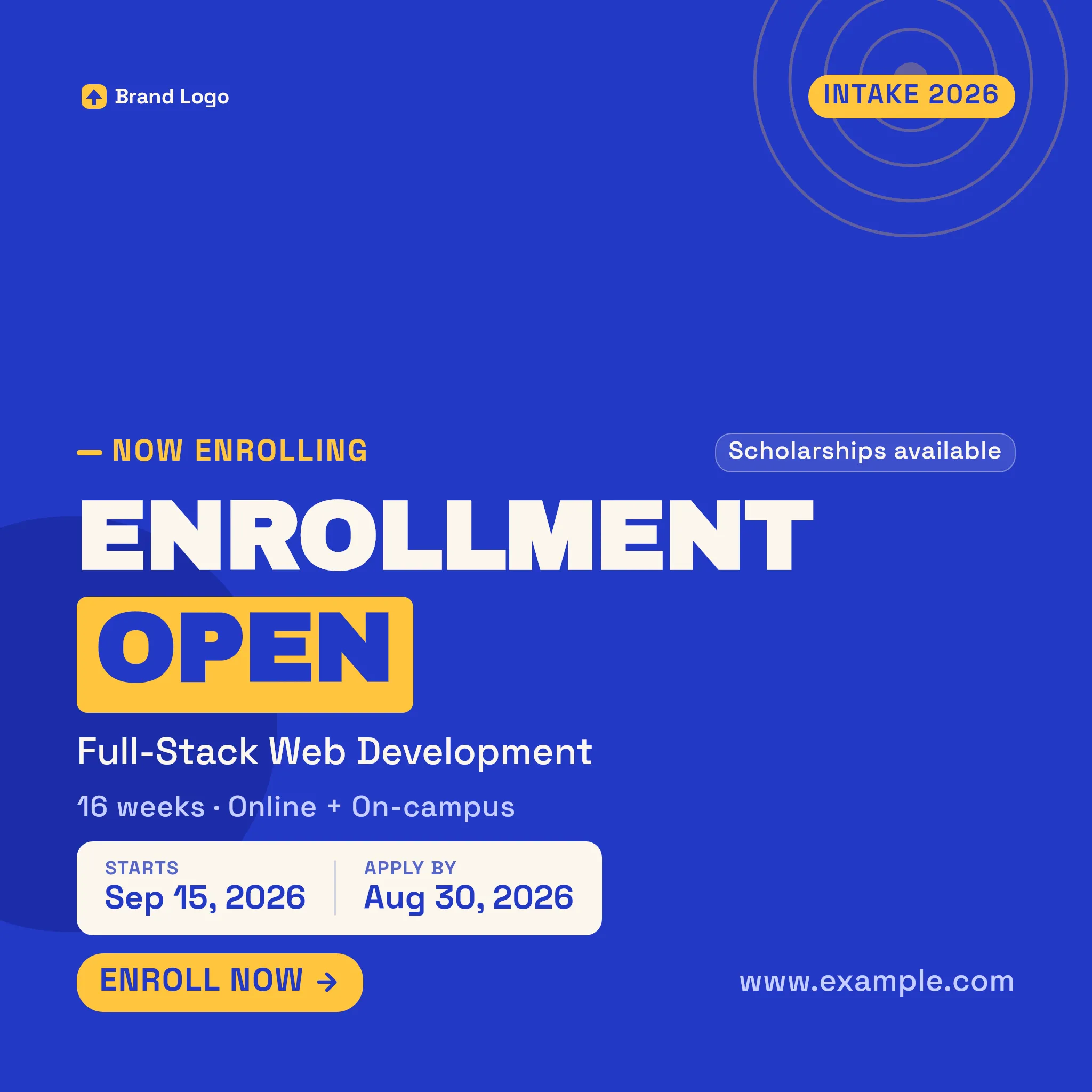 Enrollment — Bold Geometric Academy